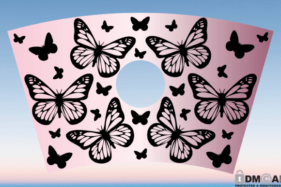 Boho Butterfly 24oz Venti Cup Wrap