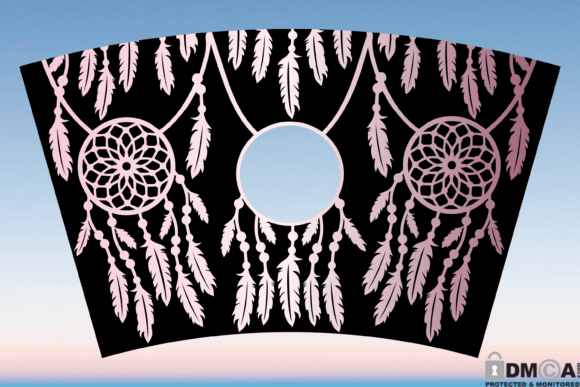 Boho Dreamcatcher 24oz Tumbler Wrap SVG