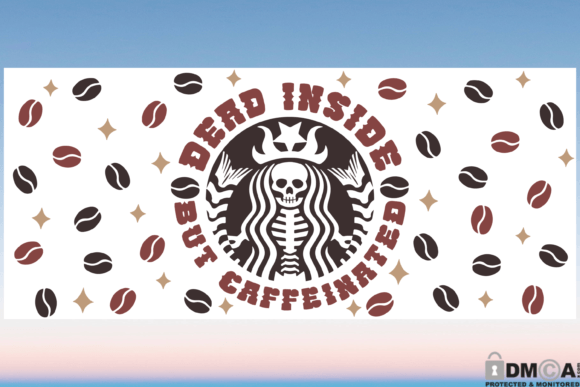 Dead Inside but Caffeinated Libbey SVG