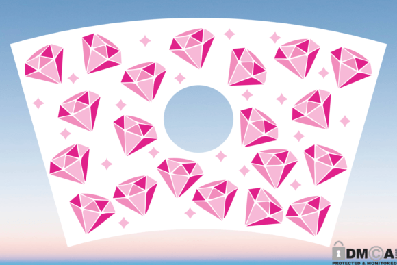 Diamond SVG 24oz Venti Cup Wrap SVG