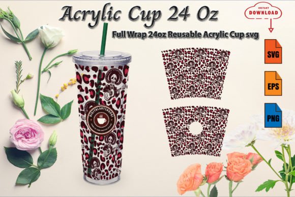 Halloween Full Wrap 24oz Acrylic Cup 3