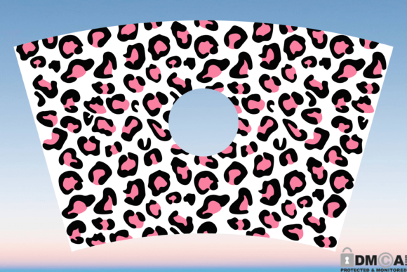 Leopard Print 24oz Venti Cup Wrap SVG