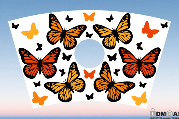 Monarch Butterfly 24oz Venti Cup