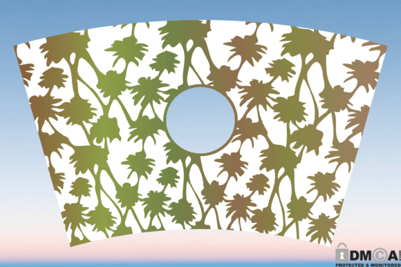 Palm Tree 24oz Tumbler Cup Wrap SVG