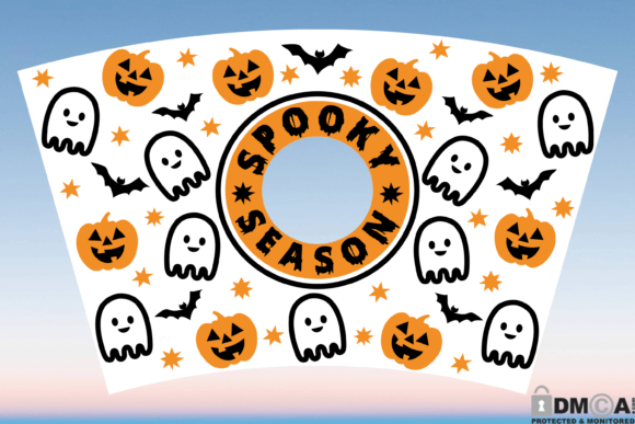 Spooky Season 24oz Venti Cup Wrap SVG