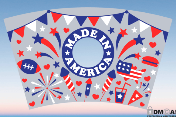 Stars and Stripes on a Cup