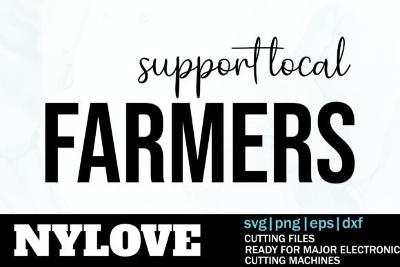 Support Local Farmers Svg